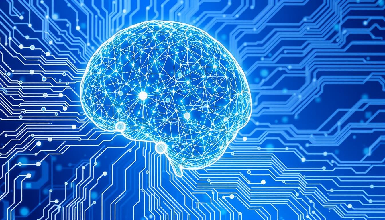 Représentation conceptuelle de l'intelligence artificielle montrant des connexions neuronales et des circuits électroniques symbolisant l'évolution de l'IA